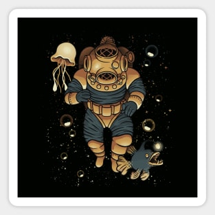 Scuba Diver Universe by Tobe Fonseca Magnet